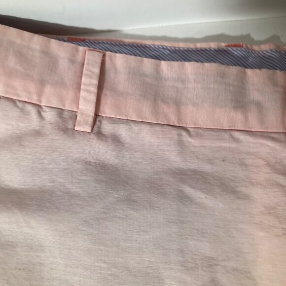 Mens Peter Millar Shorts Cotton Nylon Peach Blue‎ 34 Fade Flat Front - Picture 3 of 11
